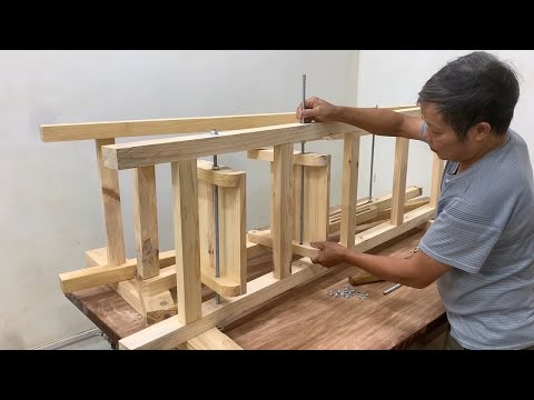 Clever Design Ideas Of The Coolest Woodworking Project // Build The Smartest Ladder You've Ever Seen
