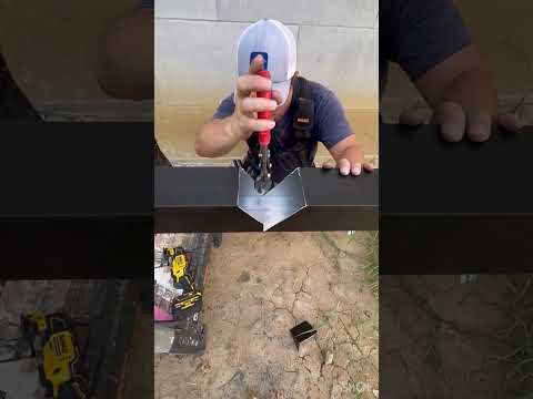 How to make a commercial box downspout. ￼