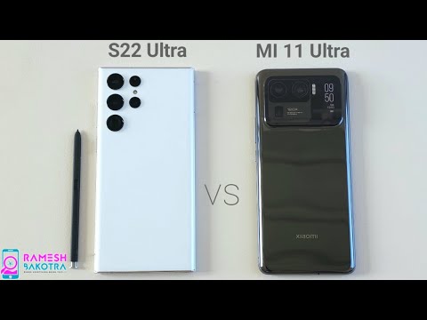 Samsung Galaxy S22 Ultra vs Mi 11 Ultra Speed Test and Camera Comparison