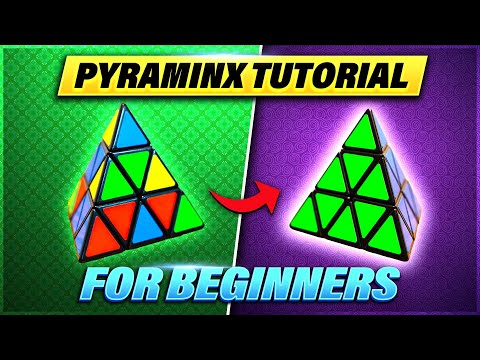 EASIEST WAY TO SOLVE THE PYRAMINX PUZZLE [HIGH QUALITY]