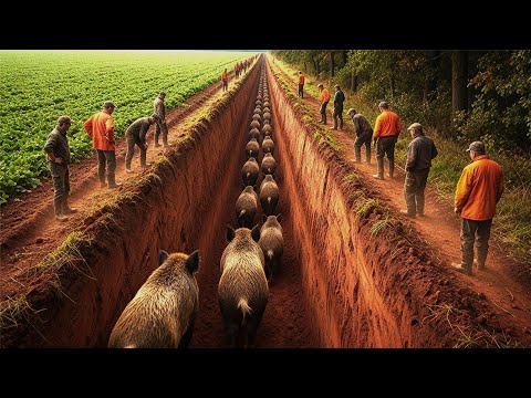 Así engañan los granjeros de EE.UU. a miles de jabalíes sin cazar!