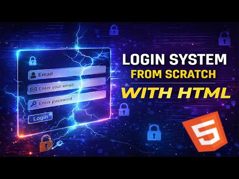 Build a Modern Login Page in HTML from Scratch | Beginner-Friendly Tutorial 🚀