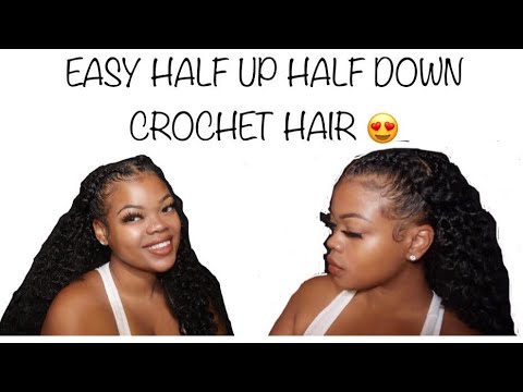 HALF UP HALF DOWN QUICK&EASY CROCHET HAIR | Safiya Bae