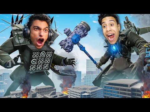اقوي معركة بيني انا و عبده ماندو تحولت الي رأس الكاميرا ابو شاكوش العملاق.!! 🔥😱 | Garry's Mod