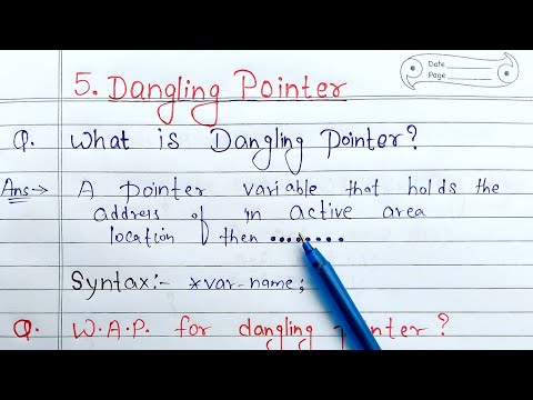 dangling pointer in c with example | What is Dangling Pointer? | Learn Coding