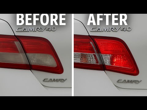 Restoration of rear lights Toyota Camry 40. Before and after