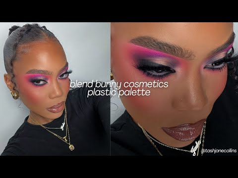 bold colorful halo eyeshadow tutorial | blend bunny cosmetics plastic eyeshadow palette