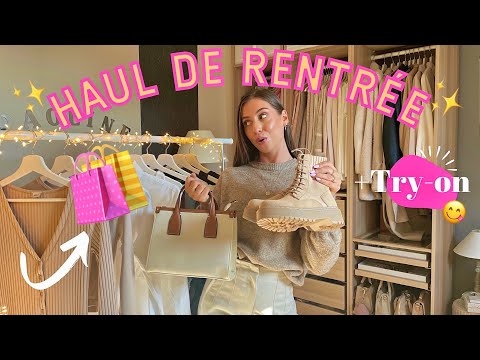 TRY-ON HAUL DE RENTRÉE⎜Stradivarius, Zara, The Body Shop ... 🛍