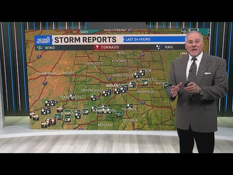 A Tornado touched down in Sullivan County as a severe storm made it's way through Indiana