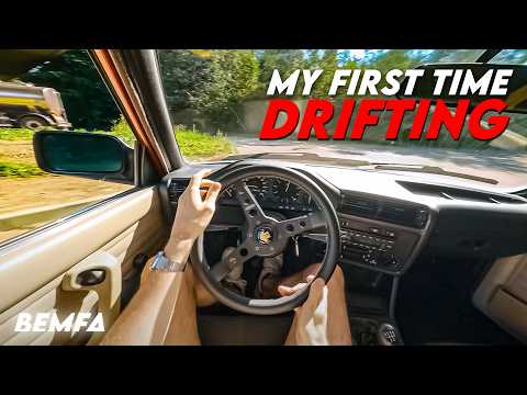 POV First Time Drifting my BMW E30 318is