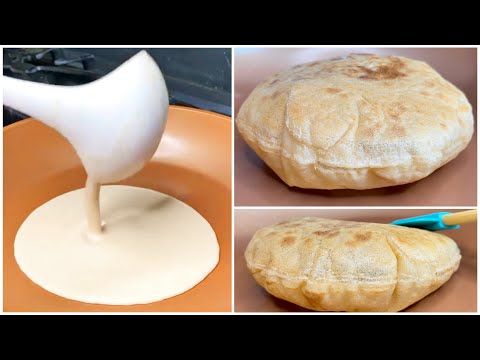 How To Make Liquid Dough Roti | No Kneading No Rolling