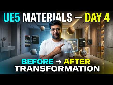Unreal Engine 5 Materials Tutorial | ArchViz Day 4 (UE5)