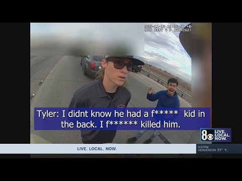 Las Vegas police release video of deadly road-rage shooting: 'My kid is dead'