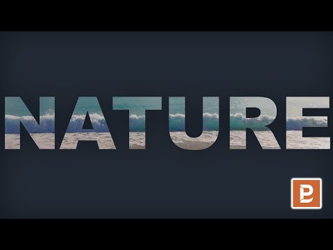 How to insert video in text in PowerPoint 2022 | How to overlay text on video in PowerPoint