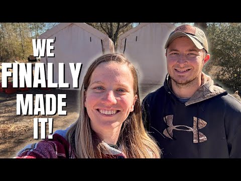 Finally Living On Our Land! | Our Off-Grid Homestead Journey