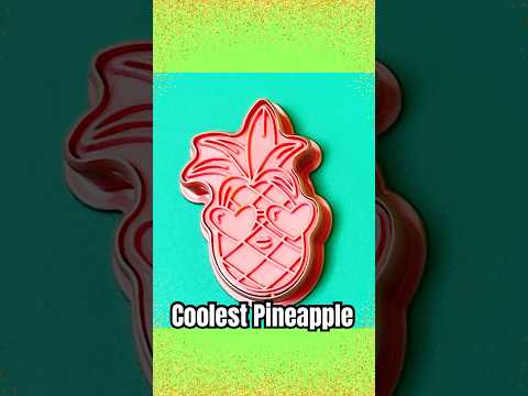 Coolest Pineapple in Town 💛 #Pineapple #Playdough #Shorts