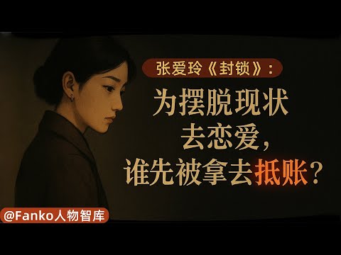 你愛上的人，是真人還是你的投影？｜張愛玲《封鎖》給的殘酷答案（#張愛玲 #封鎖 #文學  #讀書 #說書 #深度解析 #故事講解 #經典文學 #現代文學 #愛情 #婚姻 #親密關係）
