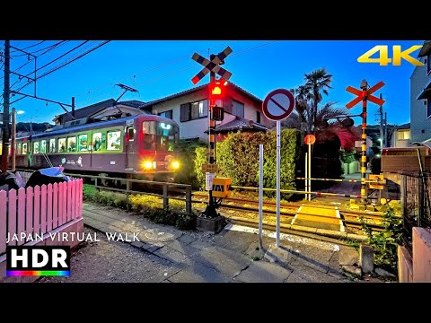 Summer Evening Walk Around Seaside Town of Kamakura, Japan • 4K HDR