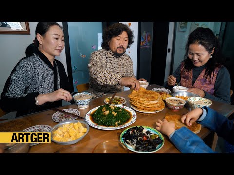 The Khoshut Mongol Breakfast! How Khoshut People live in Alxa, Inner Mongolia, China!