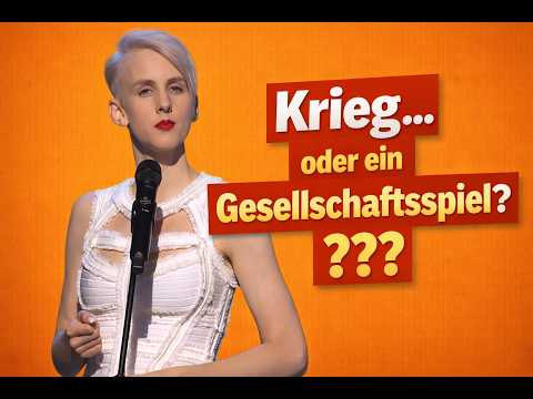 Krieg… oder ein Gesellschaftsspiel??? #LisaEckhart #GermanStandUp