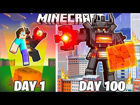 I Survived 100 Days as JUGGERNAUT TITAN in Minecraft!