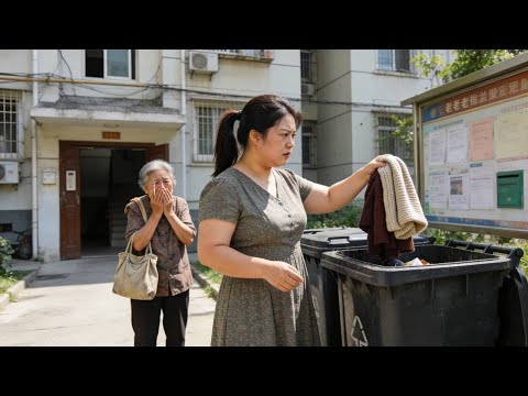 儿媳把婆婆的旧衣服全扔垃圾桶，婆婆气得转身就走，下秒才发现衣柜里全是新衣服！