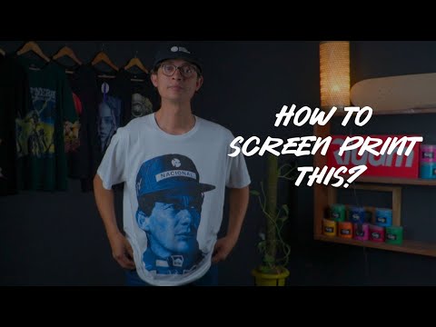 Alternative way to screen print realistic image.