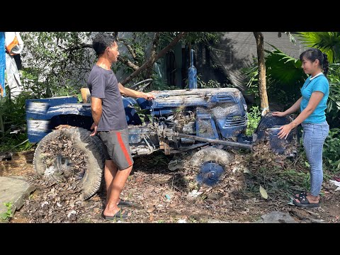 Girl's Challenge to Restore 60-Year-Old Farmer's 1965 Tractor