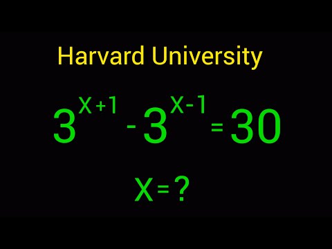 Harvard University Admission Entrance Tricks | X=?