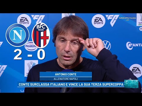 Antonio Conte Intervista Post Napoli 2 vs 0 Bologna 22/12/2025