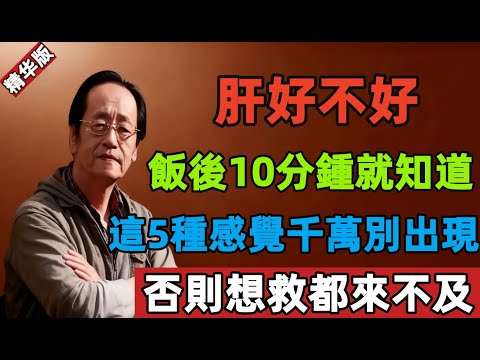 倪海厦：肝好不好，飯後10分鍾就知道！這5種感覺千萬別出現，否則想救都來不及！