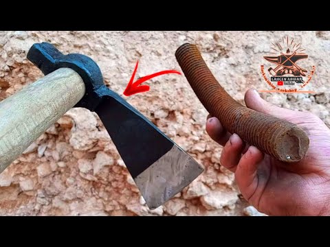 Turn a rusty bolt into a cool hand shovel