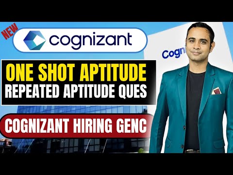 Cognizant Aptitude Actual Questions | Cognizant Aptitude Assessment |  Exact Questions