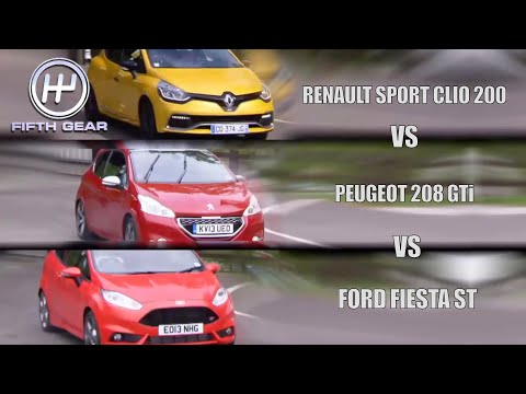 Renault VS Peugeot VS Ford - HOT HATCH DEATH MATCH | Fifth Gear