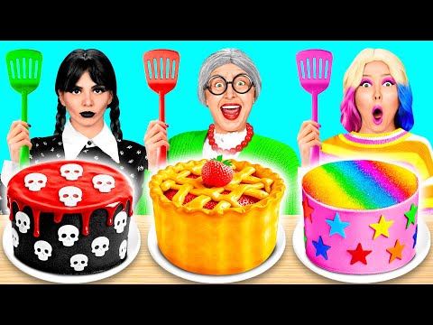 Wednesday vs Grandma Cooking Challenge | Funny Challenges