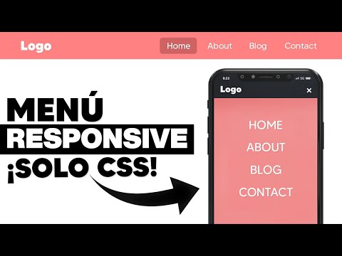 Como hacer un menú responsive con CSS