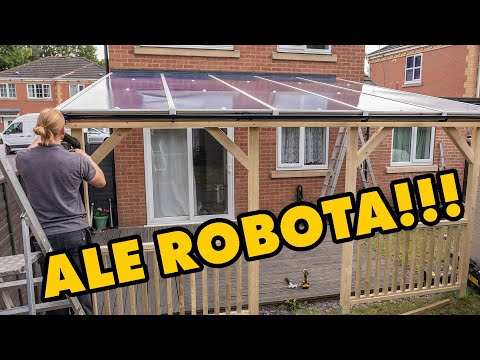 Jak zbudować pergolę ogrodową samemu - Montaż poliwęglanu komorowego - www.tgsupplies.co.uk