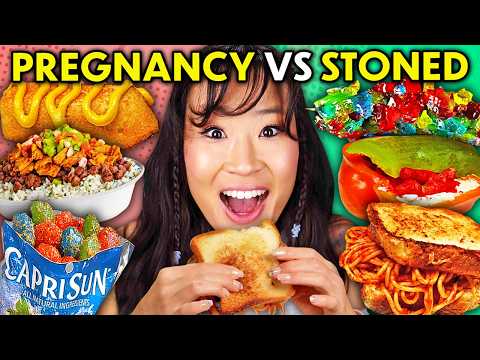 Pregnancy Craving Vs. Stoner Food Challenge! | People Vs. Food