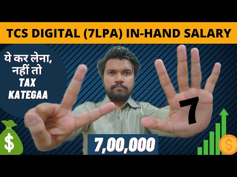 TCS DIGITAL Salary Breakup Structure Explained | 7LPA CTC Vs In-hand Salary Of TCS DIGITAL Employee