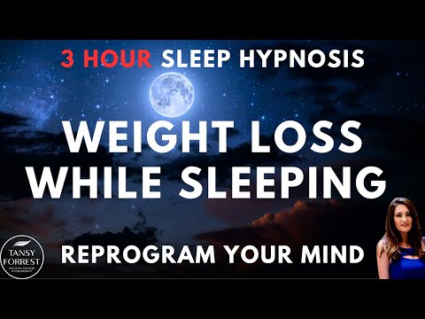 3 Hour Deep Sleep Hypnosis for Weight Loss | Dark Screen (Guided Sleep Meditation)