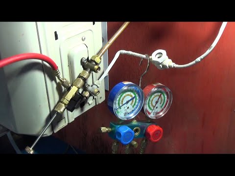 Дозаправка кондиционера R410a и Линейка холодильщика.