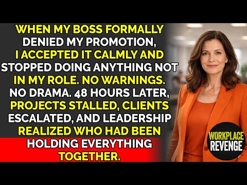 My Boss Said I Wasn't Ready for Promotion, So I Followed My Job Description Exactly | Revenge