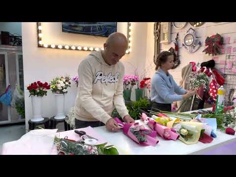 Как упаковать красиво одну розу мк.