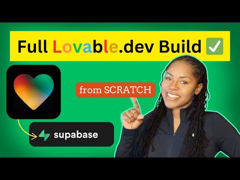 Lovable.dev Tutorial & Full Site Build w/Supabase 🔥 (Step-by-Step Guide)