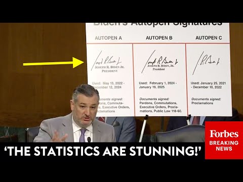 MUST WATCH: Ted Cruz Brings Out The Autopen Stats To Issue Savage Takedown Of Biden's Presidency