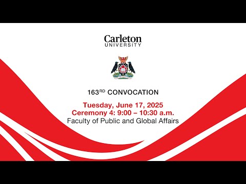 Carleton University's 163rd Convocation Ceremony 4, Ottawa, Ontario, June 17, 2025 9:00am