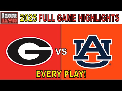 Georgia vs Auburn 2025 | EVERY PLAY - Full Game Highlights | College Football Week 7 | 1 Hour Dawgs