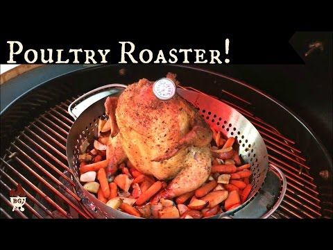 How to Roast A Chicken On The Weber Charcoal Grill | Weber Gourmet Poultry Roaster | Cowboy Kitchen