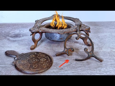 Antique 1890s Spirit Camping Stove Restoration - The Splendor of the Victorian Era