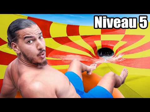 J'ai Testé 5 Niveaux de Parcs Aquatiques !